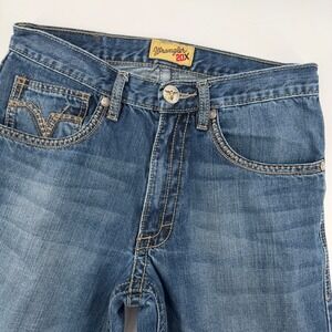 Wrangler 20X Mens 30x36 Blue Denim Jeans Bootcut Straight Leg Casual Work